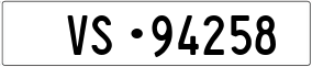 Trailer License Plate